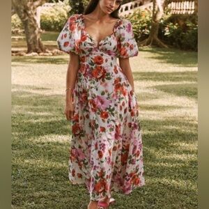 Abercrombie & Fitch Tie Back Maxi Dress